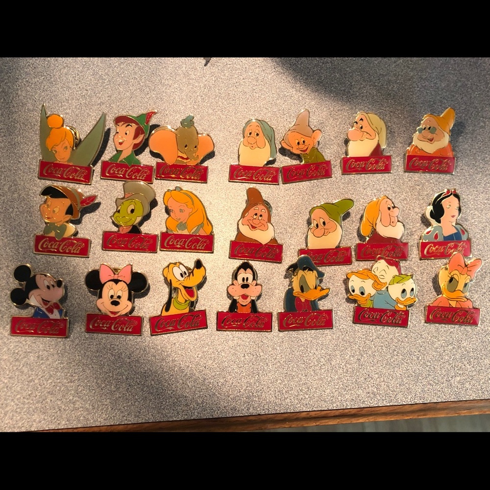 Coca Cola Disney Collectors Pins